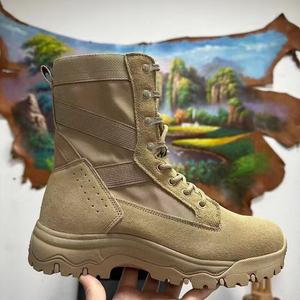 รองเท้าเดินป่าผู้ชาย สีกากีเข้ม หุ้มข้อสูง ระบายอากาศได้ดี กันลื่น น้ำหนักเบา เหมาะสำหรับเดินป่า ฝึกซ้อมต่อสู้ พื้นรองเท้านุ่ม - Product Image 4