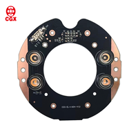 Diodo IR 3030 + LED Blanco Bicolor, Placa PCBA de 1 oz de Cobre, Marca CGX, ODM OEM, Iluminación Personalizada para Cámaras de Seguridad CCTV, Visión Nocturna