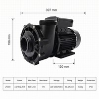 Gewerbliche 3,0-PS-Whirlpoolpumpe 2,2 kW 2-Zoll-AMP-Stecker 230 V Hochleistungs-Whirlpool-Badewannen-Jetmotor PROWAY OEM verfügbar