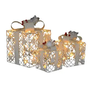 ギフトボックスクリスマス装飾小さな常夜灯防水アクリル素材バッテリー照明純粋な手作り工芸品