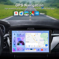 Autoradio Android 9 pouces avec écran QLED 2K, 4G LTE, CarPlay sans fil, prise en charge Android Auto, navigation GPS, sortie vidéo pour appuie-tête, unité centrale