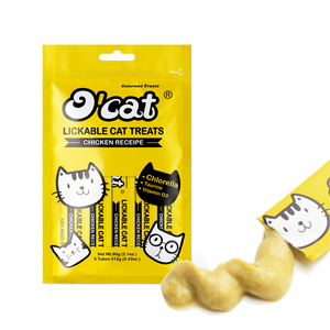 Vente en gros d'usine de nourriture humide pour chat saveur poulet friandises pour chat collation crémeuse naturelle nourriture humide pour chat - Product Image 2