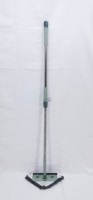 Ensemble de nettoyage de maison télescopique multifonctionnel écologique en microfibre 1,2 m, manche long en acier, tête triangulaire, serpillière à quatre côtés