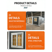 Maison préfabriquée à 2 étages, maison-conteneur moderne, maison-conteneur modulaire détachable, prix de la maison-conteneur, hôtel de luxe, 2 à 3 chambres, villa de 20 à 40 pieds