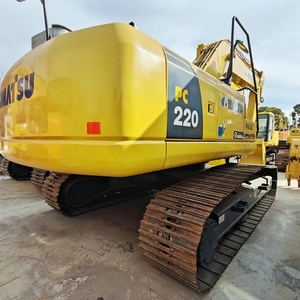 เครื่องจักรกลวิศวกรรมคุณภาพสูง รถขุดไฮดรอลิกมือสอง รถขุดโคมัตสึ PC220 มือสองสำหรับขาย - Product Image 1