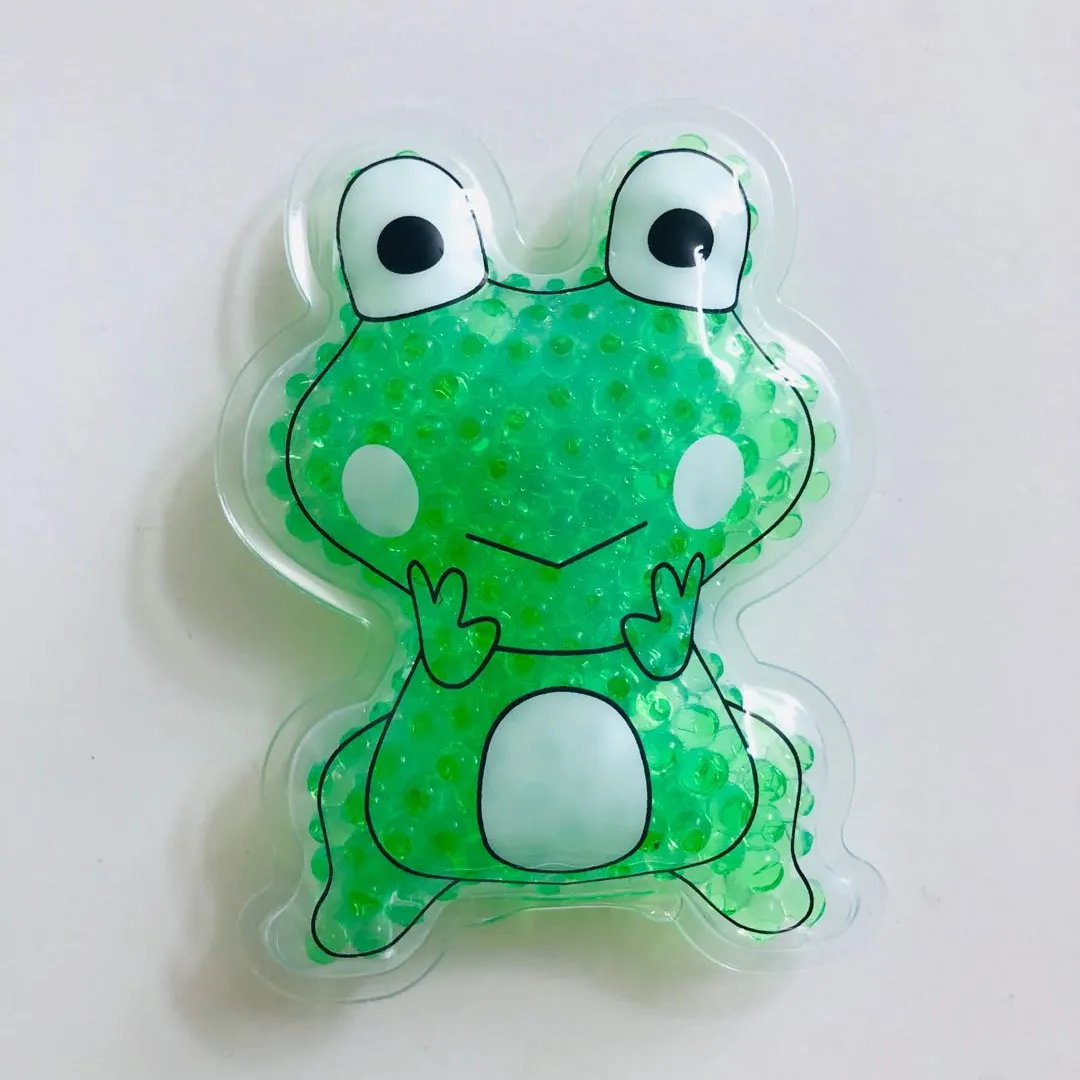 Frog, Non Toxic Reusable Animal Shaped Hot Cold Therapy Pack, Flexible Compress for Injuries, Swelling, Pain Relief