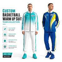 Ensemble de survêtement personnalisé pour le basketball, veste et pantalon pour les clubs, les écoles, les ligues, avec logo et branding d'équipe