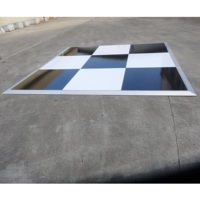 Nouvelle conception RK 6082-T6 en alliage d'aluminium, plancher de danse portable de 18 mm d'épaisseur à grain de bois pour usage intérieur, événements hôteliers et mariages
