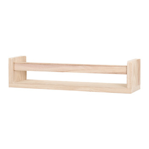 Estante de almacenamiento multifuncional montado en la pared, color madera natural, rectangular, sin perforaciones, para uso doméstico - Product Image 5