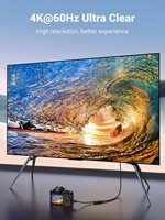 Adaptateur Mini HD-MI UGREEN Mini HD-MI mâle vers HD-MI femelle Câble compatible 4K avec Raspberry Pi Zero 2 W/W Appareil photo reflex numérique