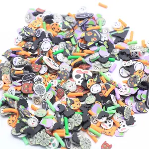 Bulk Diverse Van Ghost Polymeer Hot Clay Top Voor Slime Halloween Mobiele Telefoon Decoraties Nagels Accessoires