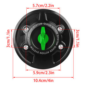 Bouchon de réservoir de carburant sans clé à dégagement rapide couvercle de gaz pour <span class=keywords><strong>BMW</strong></span> S1000RR S1000R HP4 K1600GTL R1200GS ADV F800GS R <span class=keywords><strong>NINE</strong></span> <span class=keywords><strong>T</strong></span> - Product Image 6