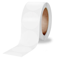 Etiqueta circular troquelada de inyección de tinta, etiqueta adhesiva de vinilo de 30mm y 40mm, etiqueta PET para impresora Primera LX3000