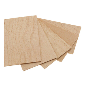 Pièces en <span class=keywords><strong>bois</strong></span> <span class=keywords><strong>massif</strong></span> de 4mm d'épaisseur, rectangulaires en <span class=keywords><strong>bois</strong></span> naturel inachevé découpé, 10 pièces - Product Image 1