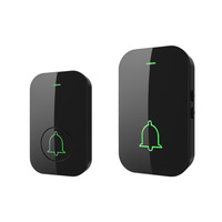 Sonnette sans fil pour usage domestique, portée ultra-longue, volume élevé, télécommande, sonnerie Ding-Dong, téléavertisseur pour personnes âgées, sans perçage, étanche