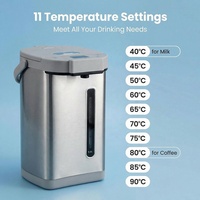 Thermopot Électrique 5 Litres pour Usage Domestique et Commercial, Bouilloire Numérique avec Thermostat, Distributeur d'Eau Chaude, Chauffe-Eau Électrique