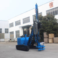 Sur chenilles hydraulique top marteau de clouage du sol de forage rig