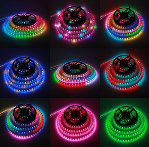 DC24V IP65 Outdoor RGB LED Strip SMD5050 10mm PCB Silicone Coated Flexible <b>Tape</b> Light with Remote Control - Product Image 3