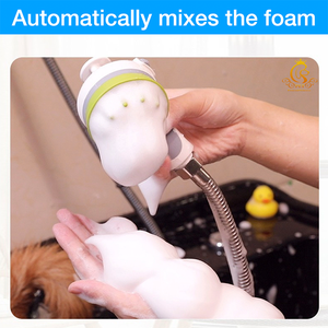 EUR PET منتجات تنظيف العناية بالحيوانات الأليفة حمام تدليك القط والكلب حمام سبا الشامبو التلقائي خلط التخفيف - Product Image 5