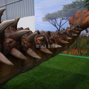 Modèle de dinosaure Ankylosaurus animatronique imprimé en 3D grandeur nature personnalisé pour les parcs à thème intérieurs/extérieurs et les musées |   Peau imperméable - Product Image 6