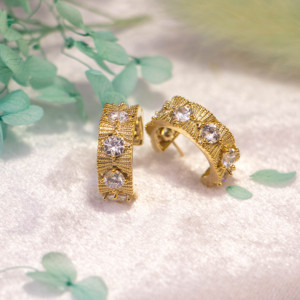 Nouvelles boucles d'oreilles créoles en alliage d'étain argenté rétro de haute qualité pour femmes, cadeau de mariage/anniversaire - Product Image 5