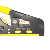 Herramienta de crimpado y pelacables RJ45/RJ11 8P/6P CAT5E/CAT6/CAT7 para conectores de red