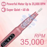 Ensemble de polisseuse à ongles multimode haute configuration perceuse à ongles en alliage d'aluminium Rechargeable pour manucure à la maison