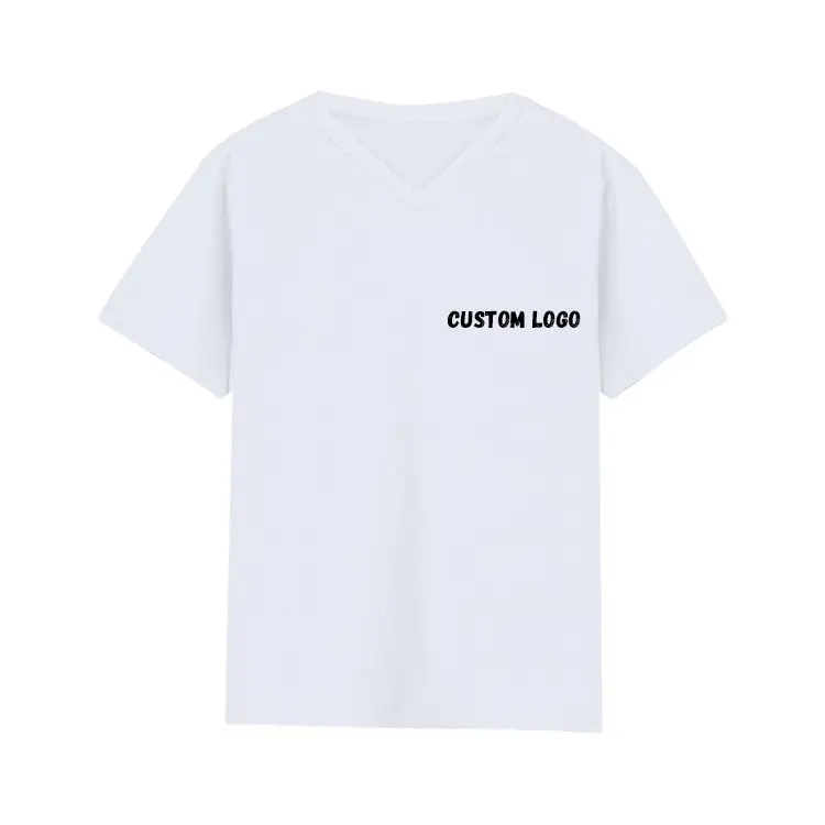 wholesale custom cotton and linen fabric men clothes white men's t-shirts
