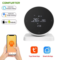 Comfurter, perilla inalámbrica RF alimentada por batería, radiador tuya programable, termostato de calefacción para el hogar, WiFi inteligente para calefacción de suelo