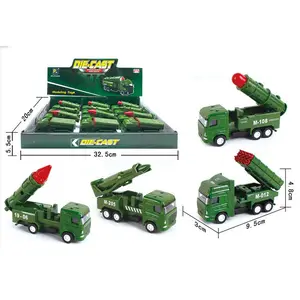 Kendaraan Militer Die-Cast Model Mobil Mainan Anak-anak 4 Paket
