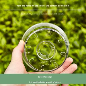 Transparent orchidée eau mousse Phalaenopsis spécial en plastique Pot de fleur respirant clair racine planteur pour plantes chaudes - Product Image 5