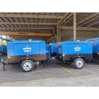 Compresseur d'air diesel mobile 8 bars 6 bars 750 CFM avec moteur diesel Tier 4 et marteau-piqueur