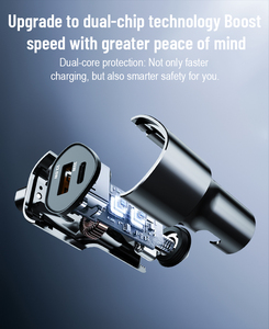 Adaptateur de chargeur de voiture USB C en alliage de zinc 51W PD Mini QC 3.0 Charge rapide <span class=keywords><strong>Prise</strong></span> de courant universelle en métal pour <span class=keywords><strong>iPhone</strong></span> Samsung Xiaomi - Product Image 3