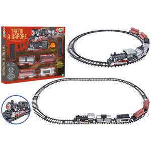 Train électrique avec lumières et sons, 4 wagons, 16 pièces, rails de 110 cm - Product Image 1
