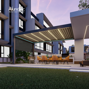 Pérgola Bioclimática Automática <span class=keywords><strong>4x4</strong></span> para Patio Trasero, Toldo para Patio Exterior, Impermeable, Gazebo para Jardín - Product Image 4