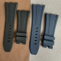 Bracelets de montre en fluororubber Ademars Pt avec logo personnalisé, remplacement du modèle original, pour 2640/26470/26480/25940, avec boucle à ardillon et 28 mm P