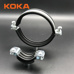 <span class=keywords><strong>KOKA</strong></span> personalizado de diversos tamaños EG HDG 1/4 ''6'' abrazaderas de tubo con revestimiento de goma EPDM - Product Image 5