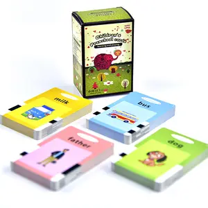 wholesales Custom four-colour printing card Rounded corners safety Recyclable Materials children Literacy cards