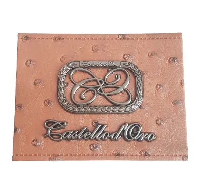 Personalized Logo Garment Custom Embossed Jeans Leather Patch Label For T-shirt Jeans Bag Shoes Hats