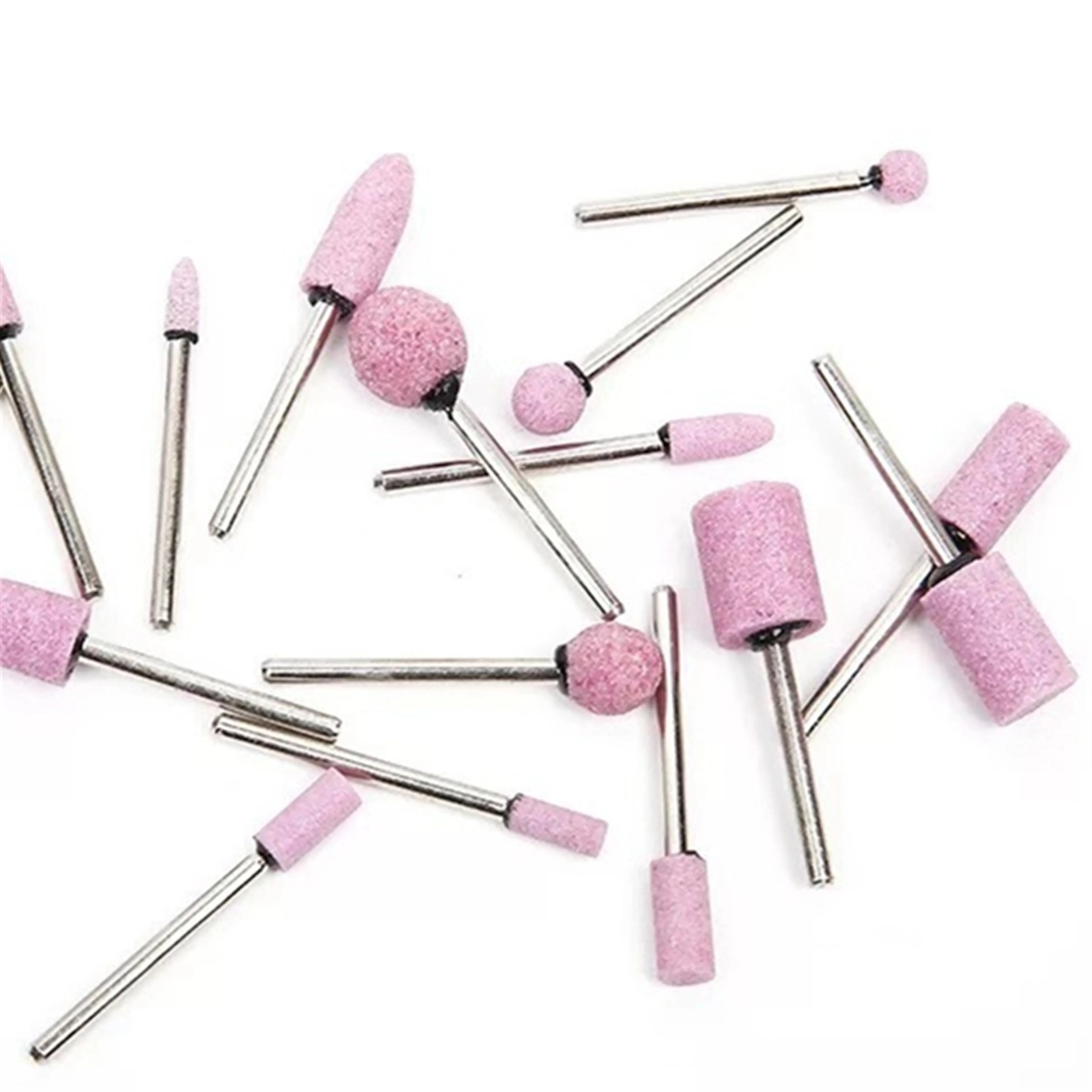 Pink Grinding Head 3mm Shank Abrasive Mounted Point Grinding Head