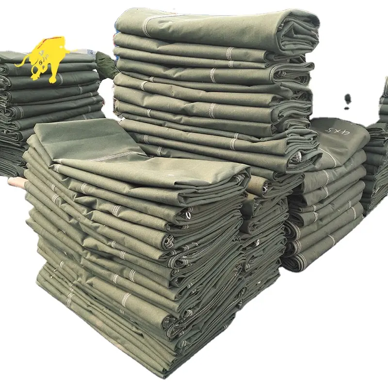 High quality cotton fabric tarp waterproof canvas truck tarpaulin