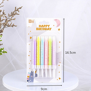 Macaroon in màu Hạnh Phúc sinh nhật Bánh sinh nhật nến - Product Image 1