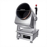 Cuisinière robotisée à gaz automatique en acier inoxydable 304 pour cuisine commerciale, avec tambour rotatif pour wok, facile à nettoyer, pour usage en restaurant
