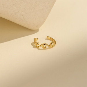 Hypoallergenic 18K Gold Plated S925 Sterling <b>Silver</b> Zircon Plain Branch Shape Minimalist Ear <b>Cuff</b> Adjustable Non-Pierced - Product Image 6