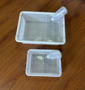 Laboratuvar ve ev kullanımı için çeşitli muhafaza kafesleri su şişesi ve Snap düğmesi kapatma ile plastik kemirgen üreme kafesleri - Product Image 2