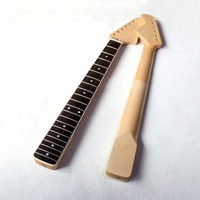 Manche de guitare ST Donlis en érable canadien à tête large, avec incrustation en blocs d'ivoire, touche en palissandre, rayon de 9,5 pouces, finition Jumbo Nitro