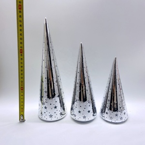 Usine faire verre arbre festival cône lumière LED étoiles décoration de Noël minuterie lumière décorative <span class=keywords><strong>formano</strong></span> - Product Image 6