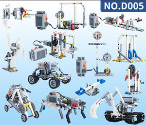 Robots programmables compatibles blocs de construction électriques Puzzle éducatif télécommande engrenages mécaniques jouets pour enfants - Product Image 2