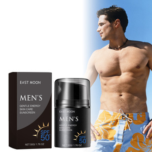 East Moon Men's Gentle Energy Sunscreen Protección UV de larga duración 50g Ideal para el cuidado corporal de la piel sensible - Product Image 1
