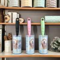 Wieder verwendbare Tierhaare Staub abwischen Kleidung Teppich Auto Möbel-PP Kunststoff Fussel rolle